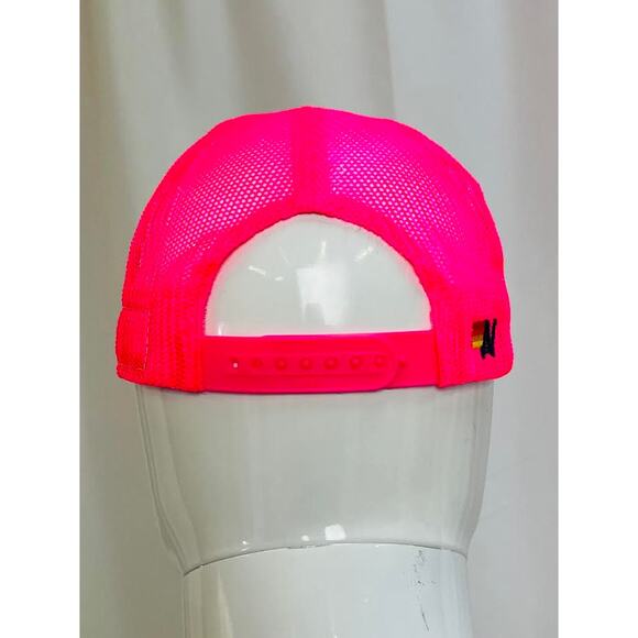 NEW! Aviator Nation Las Vegas Script‎ Trucker Hat Neon Pink OS main image 5